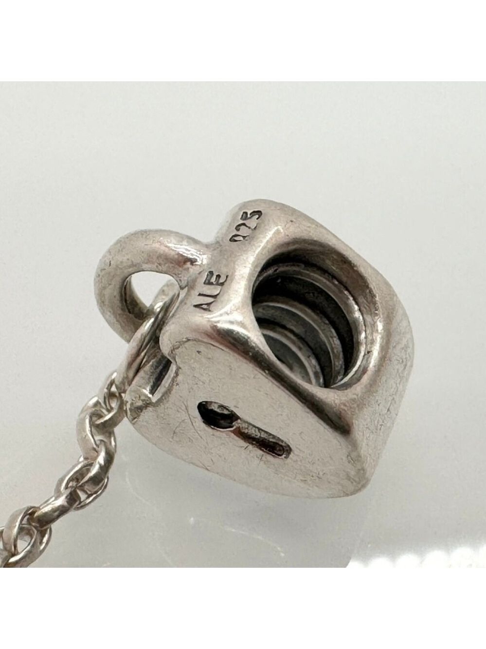 Pandora Key To My Heart with 14k Gold Key Accent Retired Original Charm - Picture 3 of 6